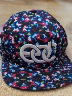EDC Electric Daisy Carnival Galaxy Print Snapback Hat Insomniac
